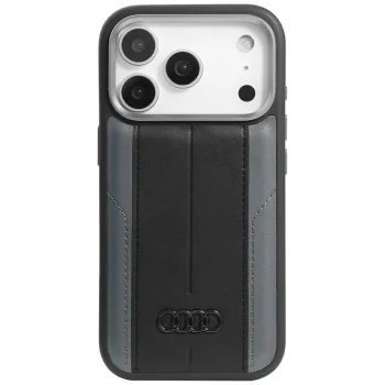 Audi iPhone 17 Pro Case A6 Synthetic Leather MagSafe, Black
