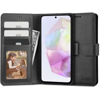 Tech-Protect Wallet Case for Samsung Galaxy A35 5G, Black