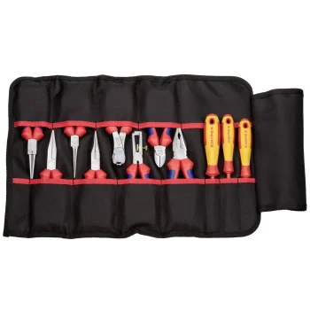 KNIPEX 00 19 41 Pliers and Screwdriver Set in Tool Bag, 11 Pieces, Black