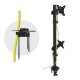 Maclean MC-966 Dual Monitor Desk Mount, 13-27\", 9kg, VESA 100x100