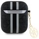 Guess AirPods 1 / 2 Case 4G Printed Stripes Charm, Black