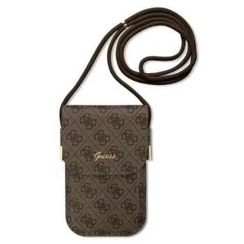 Guess Universal Phone Bag Wallet 4G Cord Script, Brown