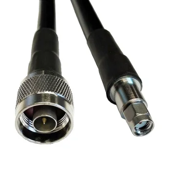 LMR-400 Cable 2m, N-Male to RP-SMA-Male, Black