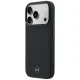 Mercedes Leather Mesh with Bow Line MagSafe Case for iPhone 17 Pro, Black