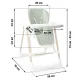 Nukido Elite 3-in-1 Baby High Chair, Green