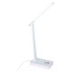 LED Desk Lamp with USB, Touch Control and RGB Backlight, White