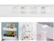 Bathroom / Kitchen Rolling Storage Cart, 4 Tiers, White