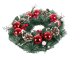 Christmas decorative wreath red and white