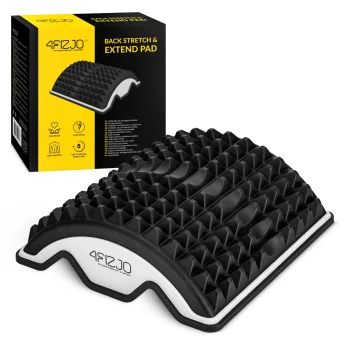 4Fizjo Back Stretching and Massage Device, Black/Grey