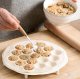 Dumpling Mold, 19 Holes, White, Plastic