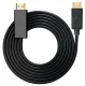 DisplayPort to HDMI Cable, 1.8m, 4K Support, Black