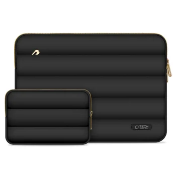 Tech-Protect Puffy 15-16 Laptop Bag with Accessory Pouch, Black
