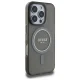 Guess iPhone 16 Pro Max Case IML Glitter Circle MagSafe, Black