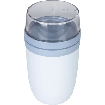 Mepal Lunchpot Ellipse XL Food Container, 750+300ml, Nordic Blue