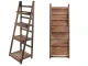Standing Wooden Flower Stand 4 Level Bookcase