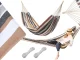 Double Garden Hammock with Bag, 200x150 cm, Striped