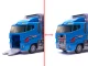 Transporter Truck with Launcher and 6 Police Cars