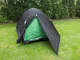 Waterproof 2-Person Camping Tent with Mosquito Net, Black/Green