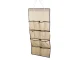 Fabric Wardrobe Organizer for Jewelry and Accessories, 90x45 cm, Beige