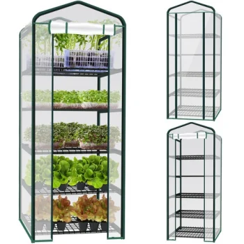 5-Tier Mini Greenhouse with Shelves 23359