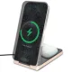 Guess 4G Pattern MagSafe Foldable 2in1 15W Wireless Charger, Black