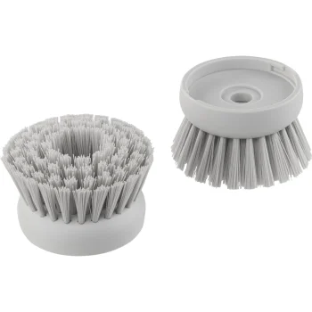 Brabantia Replacement Dish Brush Heads for SinkSide Brush, Set of 2, Light Grey