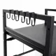 Microwave Shelf Kitchen Counter Organizer Rack for Storage, black