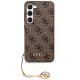 Guess 4G Charms Collection case for Samsung Galaxy A35 - brown