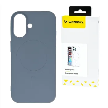 Wozinsky Silicone Case MagSafe Magnetic Case for Samsung Galaxy S25 - Gray