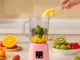 Portable Wireless USB Smoothie Blender HP-158 600ml, Pink
