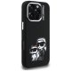 Karl Lagerfeld Silicone Karl&Choupette Sketch MagSafe Phone Case Cover iPhone 16 Pro Max - Black