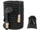 Expandable Garden Hose Set 10-30m with Spray Gun and Hook, Black