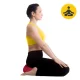 4FIZJO Crescent Zafu Meditation and Yoga Cushion, Red