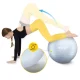 Gimnastikos ir reabilitacijos kamuolys 4FIZJO Reh Ball 85 cm, pilkas