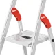Step Ladder Hailo L51 StandardLine, 4 Steps, 150 kg Capacity, Silver