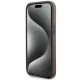 Guess iPhone 15 Case Grip Stand 4G Triangle Strass, Brown