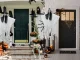 Halloween Hanging Decoration, Ghost with Mask, 90 cm, Black/White