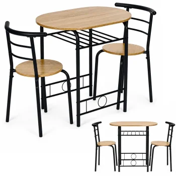 Modernhome Loft Dining Set: Table and 2 Chairs