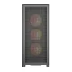 DarkFlash AIRNOVA PC Case with 3 Fans, Black