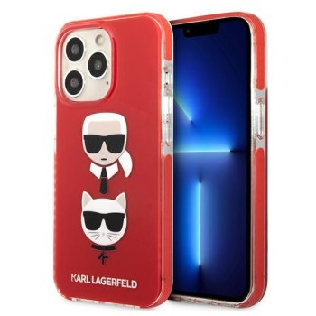 Apple iPhone 13 Pro 6.1" Karl Lagerfeld Karl&Choupette Head Case Cover (KLHCP13LTPE2TR), Red