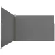 LUARO Retractable Corner Side Awning Patio Privacy Screen 181 x 620 cm, Gray