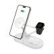 Tech-Protect QI15W-A41 3in1 Wireless Charger with MagSafe Apple Devices - White