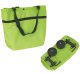 Folding bag on wheels green