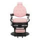 Gabbiano President Barber Chair Pink with Black Base