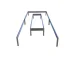 U-shaped bed separator for 4m greenhouses, metal profile 10 cm