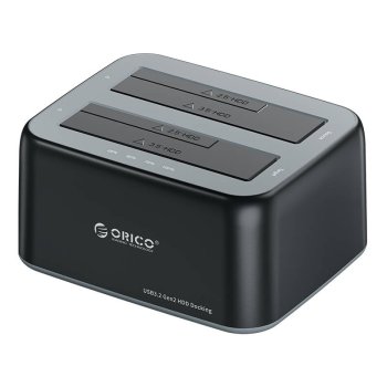 Orico docking station for 2.5\" / 3.5\" HDD / SSD, 5Gbps, USB-A to USB-B with cloning function (black)