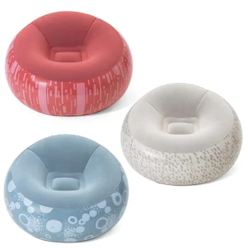 Bestway 75052 Inflatable Chair, 112 x 112 x 66 cm, Blue