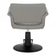 Hairdressing Chair Gabbiano Lucca Grey with Black Base