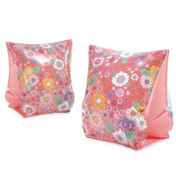 INTEX 56669 Kids Swimming Armbands for Ages 3-6, Learn to Swim Floaties, Flowers