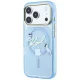Karl Lagerfeld Script Logo MagSafe case for iPhone 18 Pro and 17 Pro, light blue